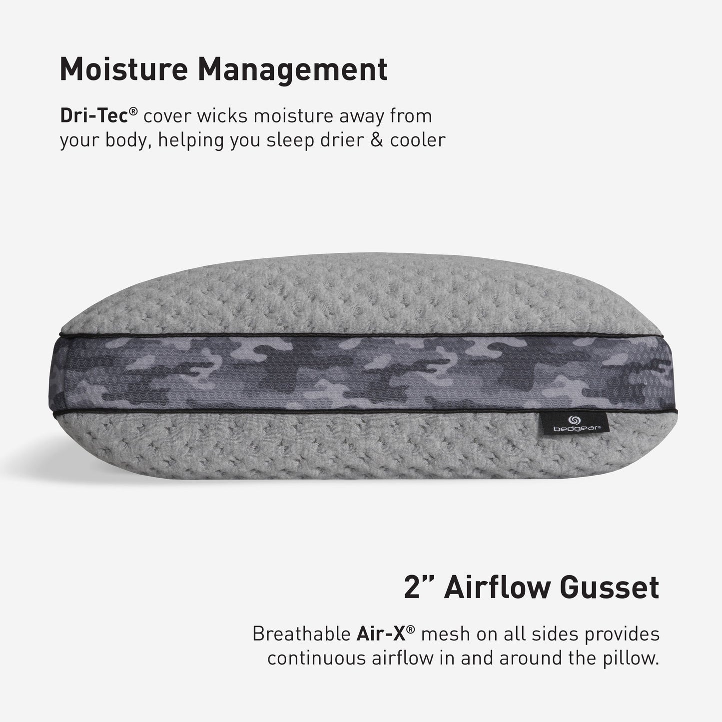 Quest Performance - Standard Medium-Soft Support Pillow For Warm Sleepers