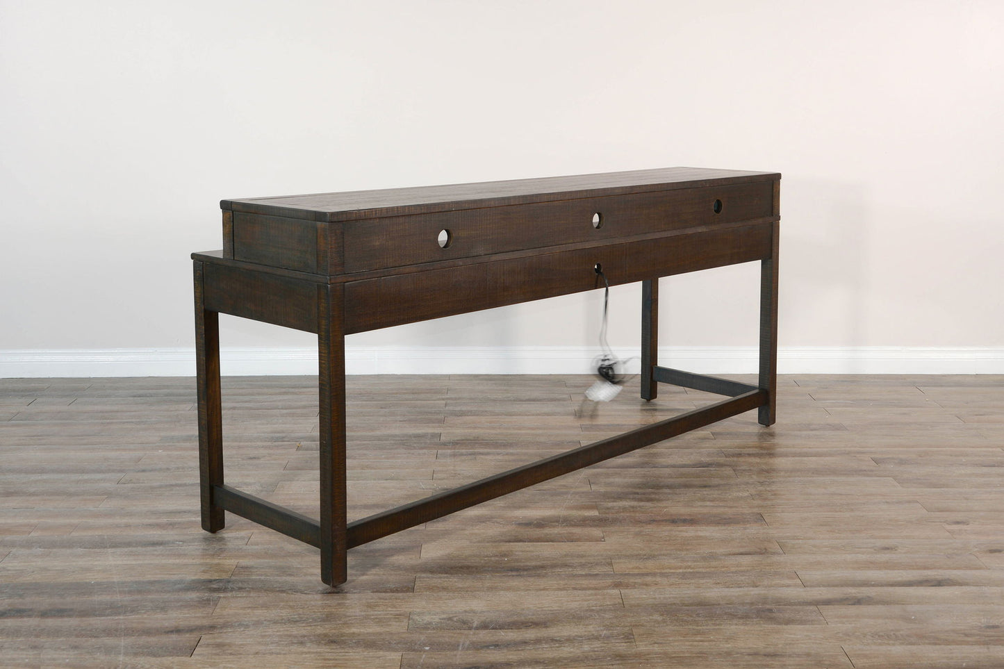 Homestead - Console Table With USB Power Pack - Tobacco Leaf