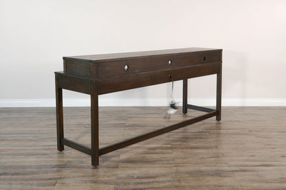 Homestead - Console Table With USB Power Pack - Tobacco Leaf