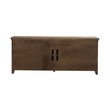Carolina Park - 78" TV Console - Amber Brown