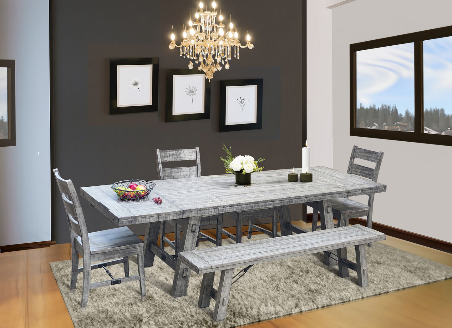 Alpine - Extension Table With Turnbuckle - Gray