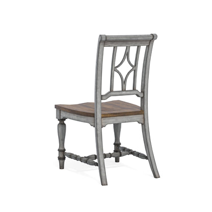 Plymouth - Dining Chair (Set of 2) - Gray / Dark Brown