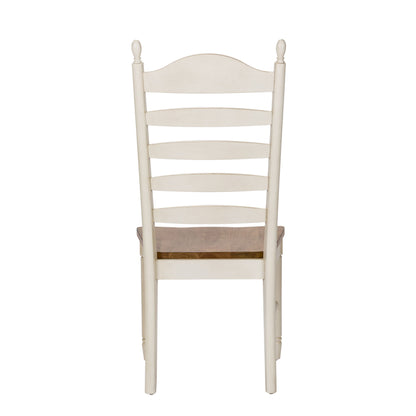 Springfield - Ladder Back Side Chair - Honey & Cream