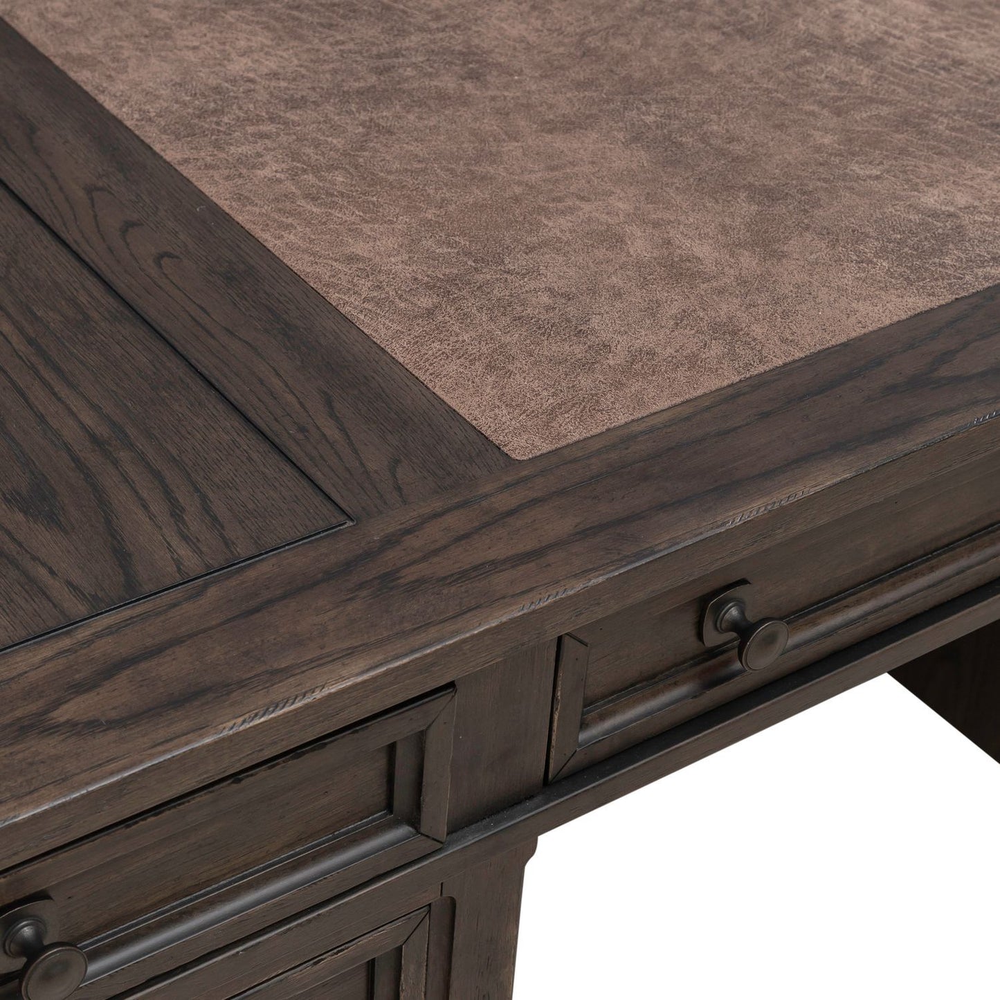 Paradise Valley - Executive Desk - Saddle Brown