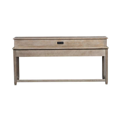 Parkland Falls - Console Bar Table - Weathered Taupe
