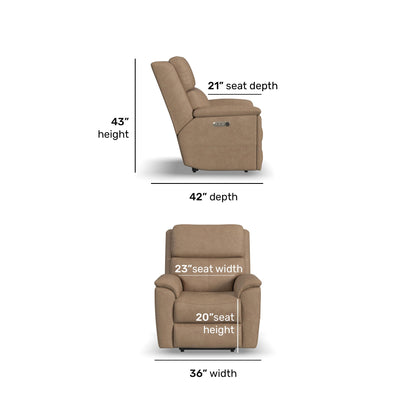 Porter - Power Recliner With Power Headrest & Lumbar