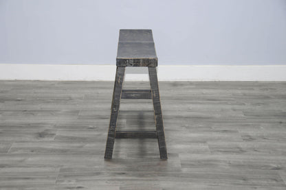 Marina - Bench With Wood Seat