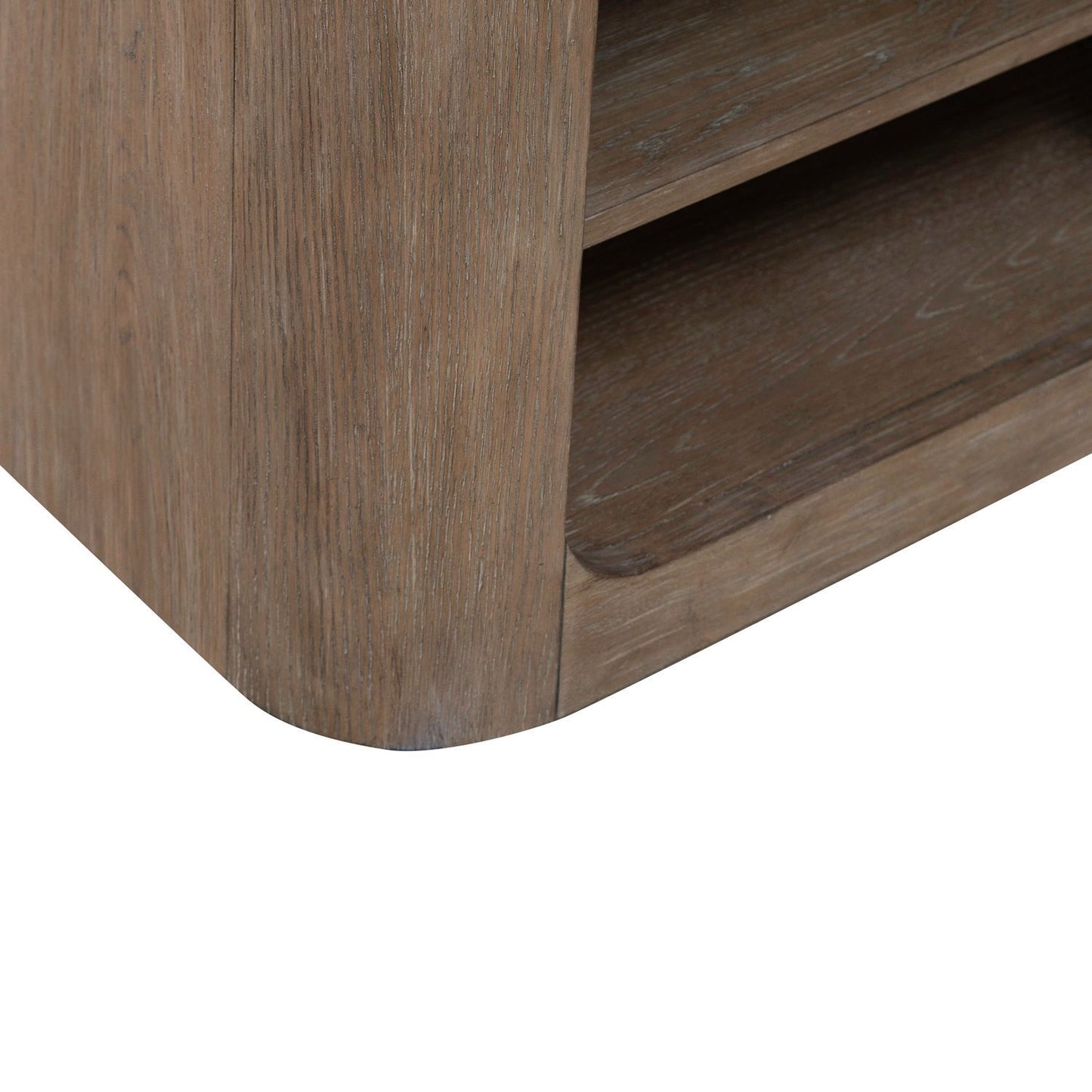 South Bend - Open Nightstand With Charging Station - Burnished Clay