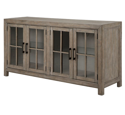 Tinley Park - Buffet Curio Cabinet - Dove Tail Gray