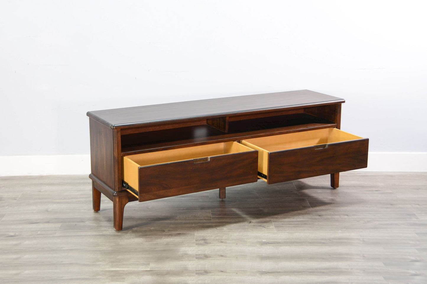3660Cb - Modern TV Stand With Storage Drawers - Coffee Bean