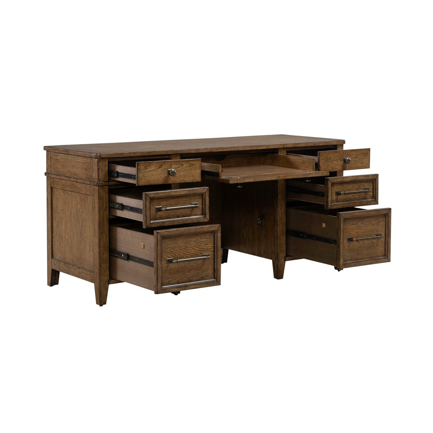Carolina Park - Jr Executive Credenza - Amber Brown