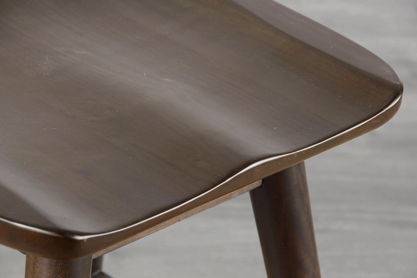 Americana - 24"H Stool With Saddle Seat - Dark Brown