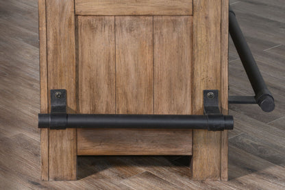 Doe Valley - Traditional Wood Home Bar - Buckskin