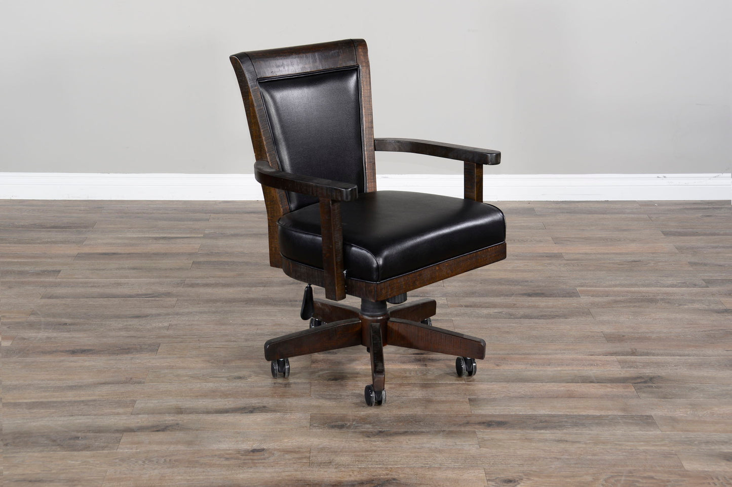 Homestead - Game Chair With Casters, Cushion Seat & Back - Tobacco Leaf