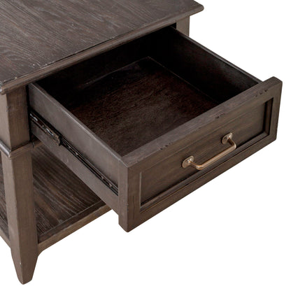 Mill Creek - Drawer End Table - Peppercorn