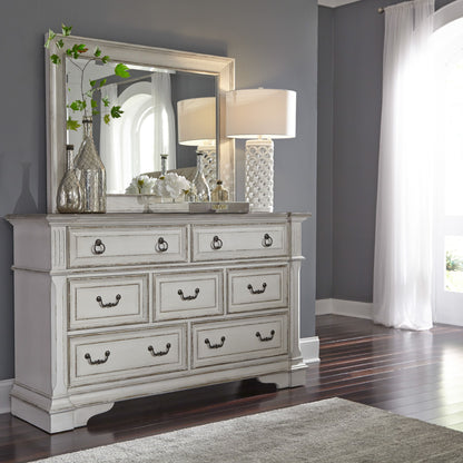 Abbey Park - 7 Drawer Dresser - Antique White
