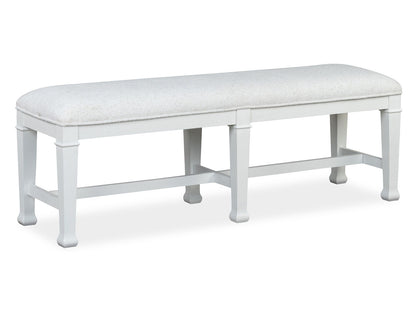 Kingston - Bench - Whisper White And Cerused Nutmeg
