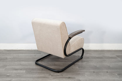 Nash Modern - Industrial Accent Chair With Metal Frame
