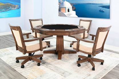 Doe Valley - Reversible Game And Dining Poker Table - Buckskin