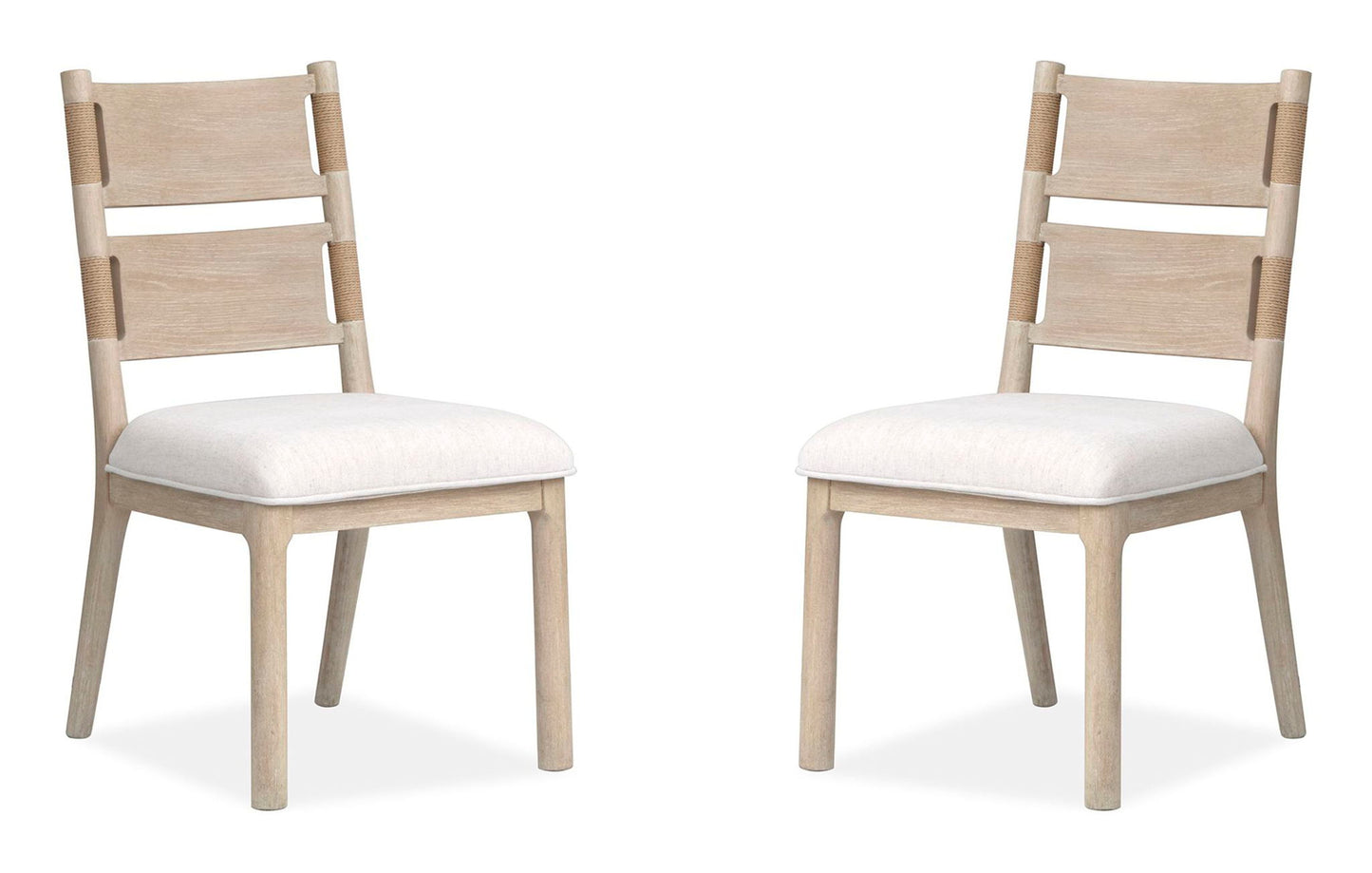 Sunset Cove - Upholstered Side Chair With Wood Back (Set of 2) - Sanibel Brown