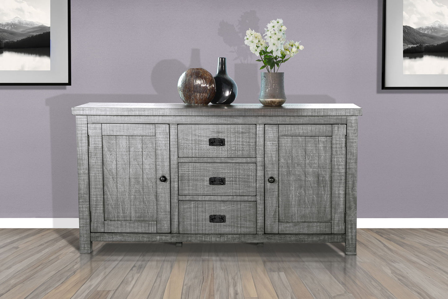 Alpine - Dining Wood Buffet - Gray
