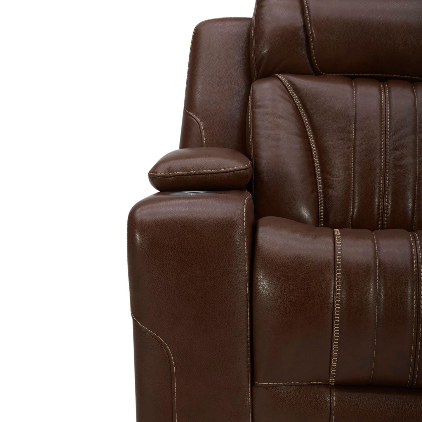 Caswell - Swivel Glider Recliner P2 - Nature Chestnut