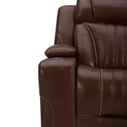 Caswell - Swivel Glider Recliner P2 - Nature Chestnut