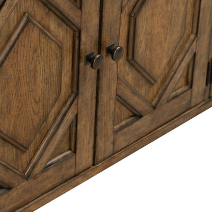Carolina Park - 78" TV Console - Amber Brown