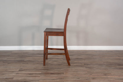 Tuscany - 40" Ladderback Chair With Wood Seat (Set of 2) - Vintage Mocha